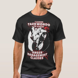 Camiseta La gestión de la cólera del toAvoid del Taekwondo
