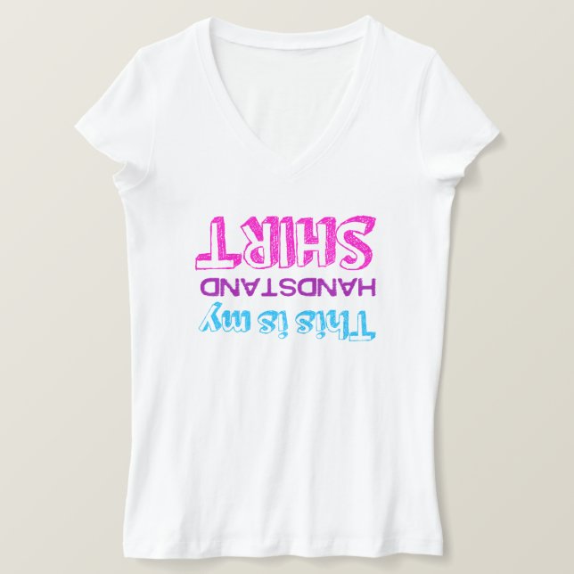 Camiseta La gimnasia esto es mi handstand (Anverso del diseño)