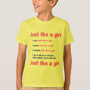 Camiseta La gimnasia tiene gusto de un chica