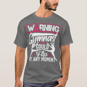Camiseta La Gimnasta De Advertencia Podría Girar En Cualqui