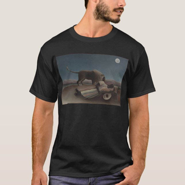 Camiseta La gitana durmiente de Henri Rousseau (Anverso)