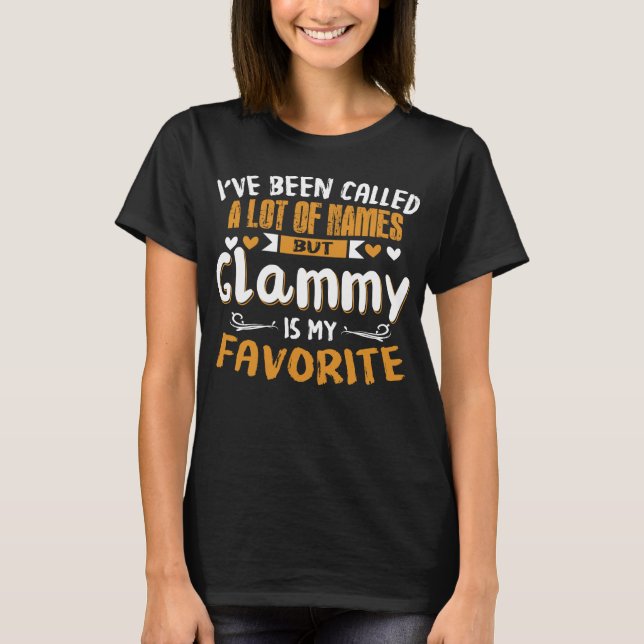 Camiseta La glamour del día de la madre es mi nombre para l (Anverso)