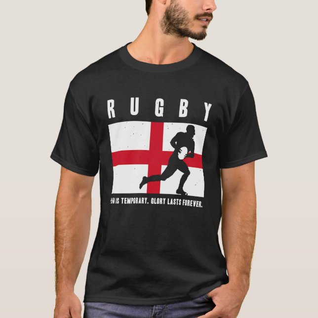 Camiseta La gloria del rugby de Inglaterra dura para siempr (Anverso)