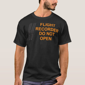 Camiseta La grabadora de vuelo de la CAJA NEGRA no abre DZ1