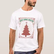 La gracia brilla más - Árbol de Navidad cristiano