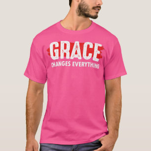 Camiseta La gracia cambia todoJesús Dios Cristiano Fe