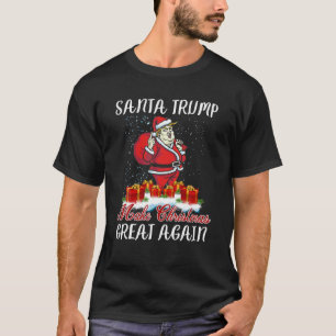 Camiseta La gracia de Santa Trump vuelve a hacer grande a l