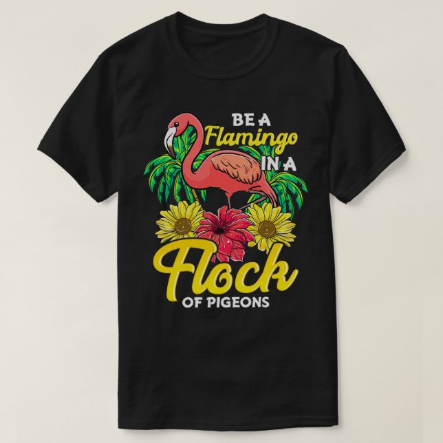 Camiseta La gracia del amplificador es ser un flamenco en u (Diseño del anverso)