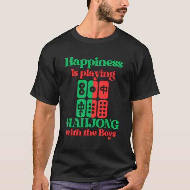 Camiseta La gracia del Mahjong para las mujeres es jugar al (Anverso)