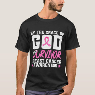 Camiseta La gracia Dios, soy un sobreviviente de cáncer de