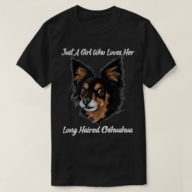 Camiseta La graciosa Chihuahua, solo una Chica que ama su C (Diseño del anverso)