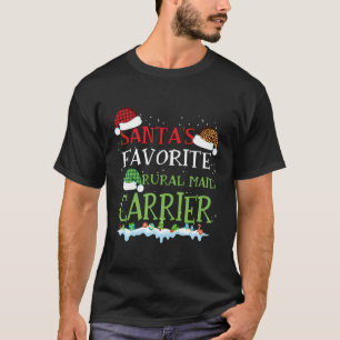 Camiseta La Graciosa Christma De La Portadora De Correo Rur