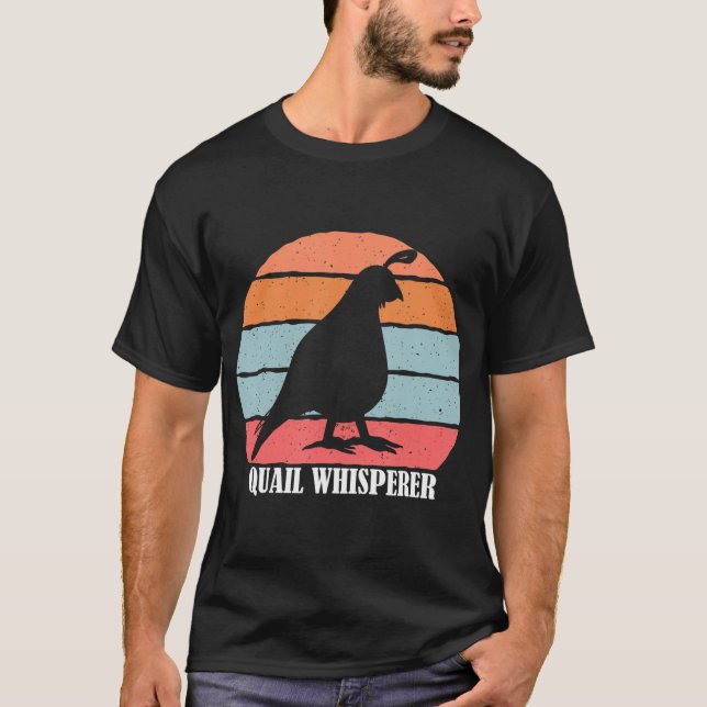 Camiseta La graciosa dueña de Quail Lover cazando aves (Anverso)