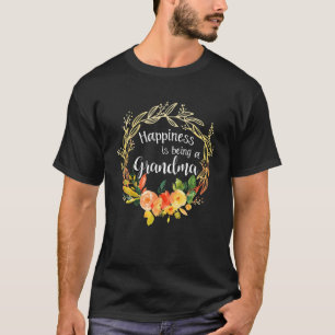 Camiseta La Graciosa Felicidad De La Nueva Abuela Es Ser Un