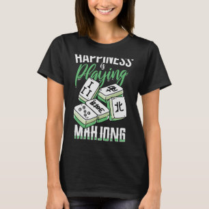 Camiseta La Graciosa Felicidad Es Jugar Al Mahjong Con Los