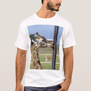 Camiseta La Graciosa Giraffe Que Coloca Esos Labios,