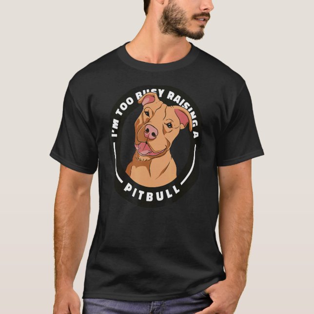 Camiseta La graciosa mamá Pitbull Pittie Perro Cuppy Papa C (Anverso)