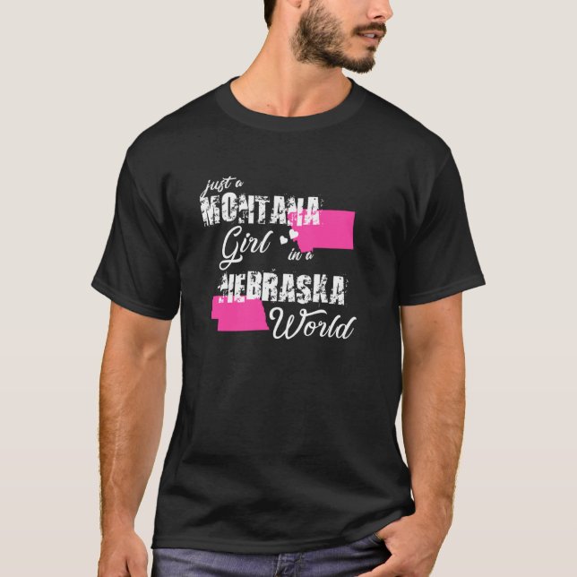 Camiseta La Graciosa Montana Es Sólo Un Chica Montana En Un (Anverso)