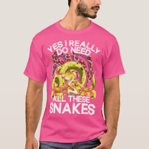Camiseta La graciosa propietaria de una serpiente Mascota R
