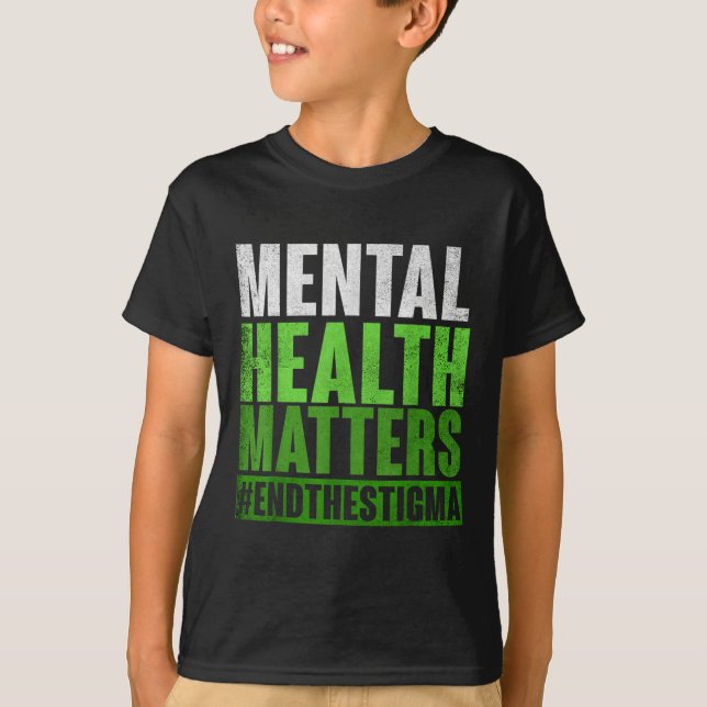 Camiseta La Graciosa Salud Mental Verde Y La Conciencia Ter (Anverso)