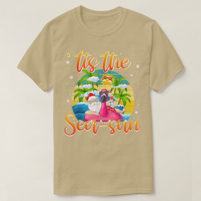 Camiseta La Graciosa Santa Chirstmas De Julio En La Playa D (Diseño del anverso)