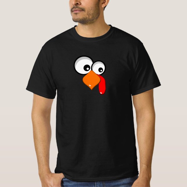 Camiseta La graciosa Turquía de los ojos grandes (Anverso)