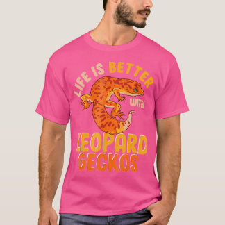 Camiseta La Graciosa Vida De Lizard Es Mejor Con Leopard Ge