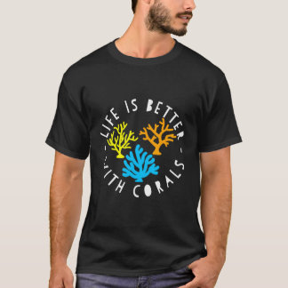 Camiseta La Graciosa Vida Del Acuario De Agua Salada Reef E