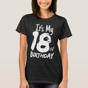 Camiseta La gráfica de mi cumpleaños número 18