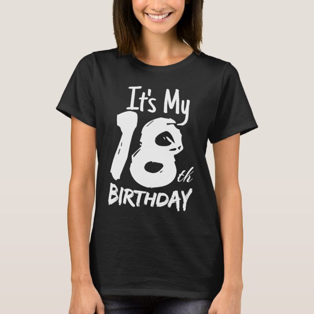 Camiseta La gráfica de mi cumpleaños número 18 (Anverso)