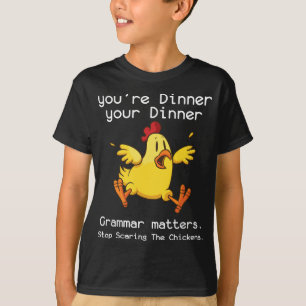 Camiseta La gramática importa divertidísimamente Dejar de a