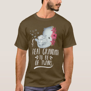 Camiseta La Gran Abuela De Ser Del Elefante Gemelos Baby Sh