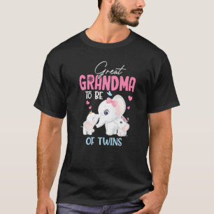 Camiseta La Gran Abuela De Ser Del Elefante Gemelos Baby Sh