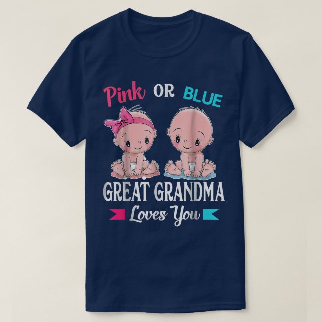 Camiseta La Gran Abuela Rosa O Azul Te Ama La Revelación De (Diseño del anverso)