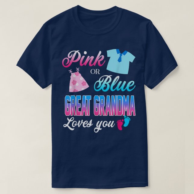 Camiseta La Gran Abuela Rosa O Azul Te Ama La Revelación De (Diseño del anverso)