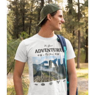 Camiseta La gran aventura está ahí fuera - Machu Picchu