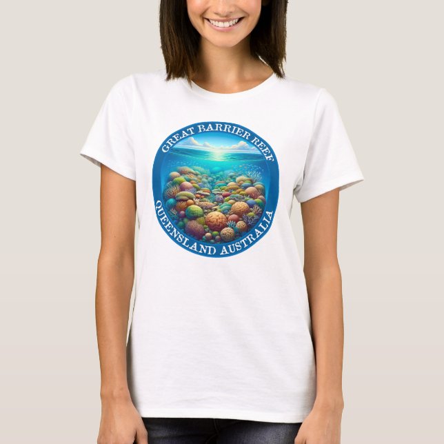 Camiseta La Gran Barrera de Coral, Queensland, Australia (Anverso)