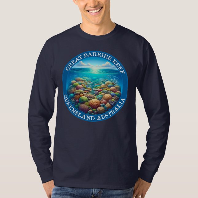 Camiseta La Gran Barrera de Coral, Queensland, Australia (Anverso)