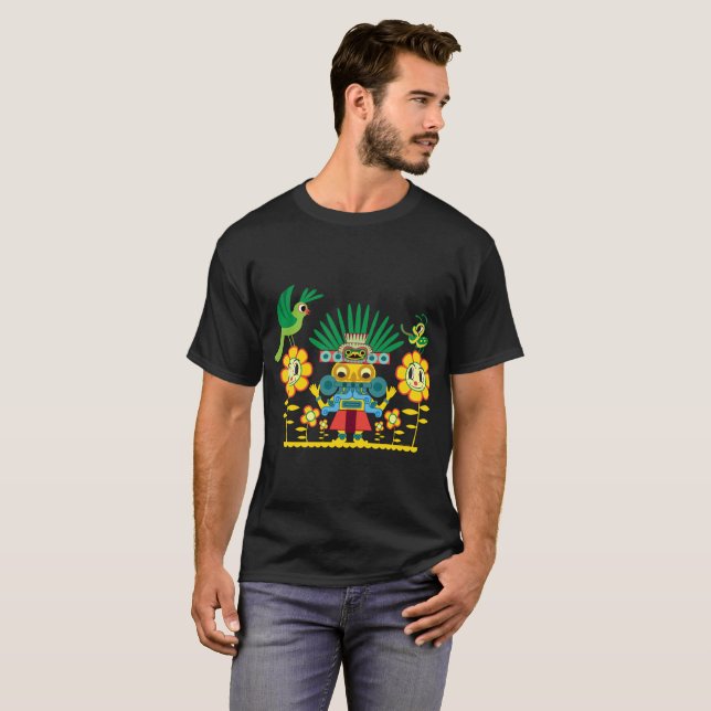 Camiseta La gran diosa del jardín del Goo. (Anverso completo)