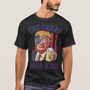 Camiseta La gran diversión del rey de Maga Trump la cerveza