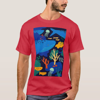Camiseta La gran edición azul del viaje de ballenas grandes