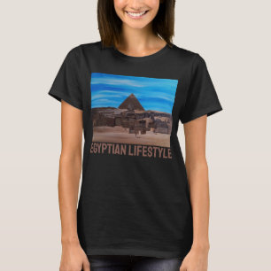 Camiseta La Gran Esfinge y la Pirámide de Khafre