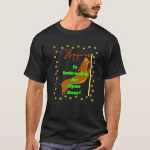 CAMISETA LA GRAN FELICIDAD DE DACHSHUND ESTÁ ABRAZANDO UNA 