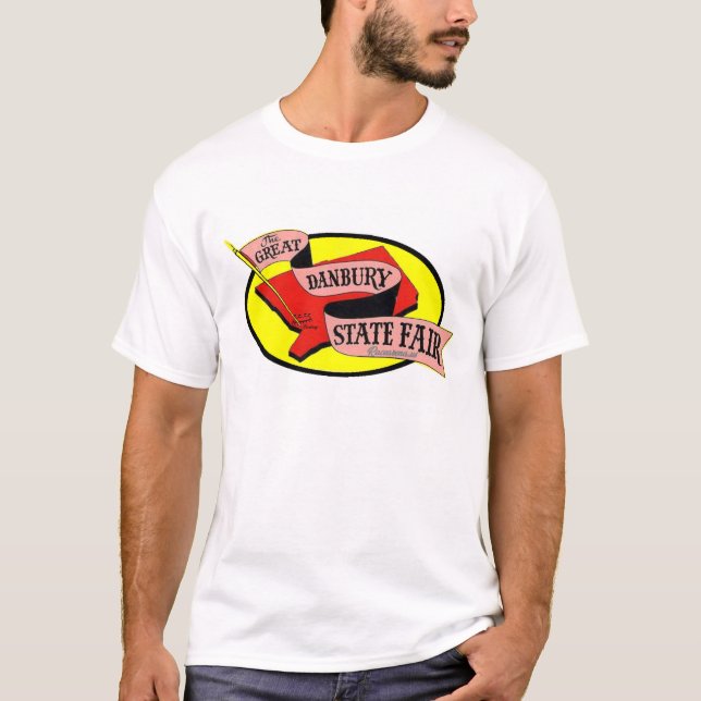 Camiseta ¡La Gran Feria Estatal de Danbury, RETRO, Tee de 1 (Anverso)