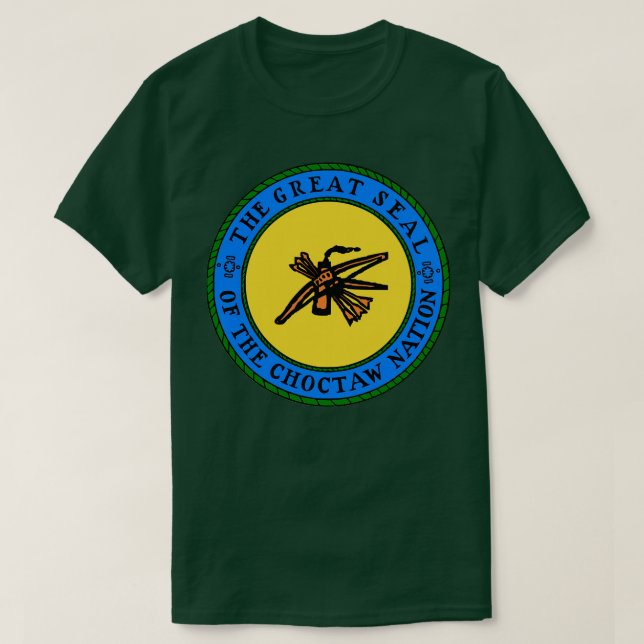 Camiseta La gran foca de la nación de Choctaw de Oklahoma (Diseño del anverso)