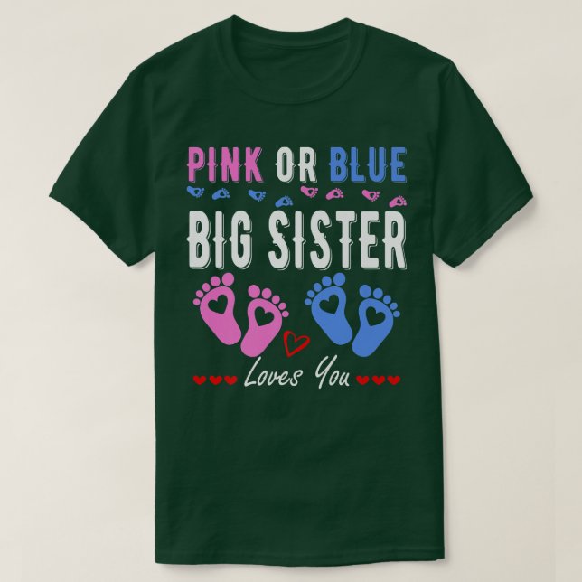 Camiseta La Gran Hermana Rosa O Azul Te Ama La Revelación D (Diseño del anverso)