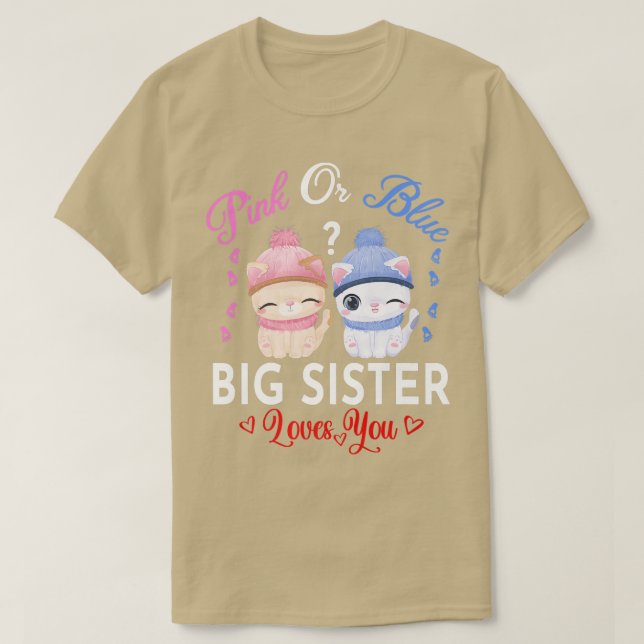 Camiseta La Gran Hermana Rosa O Azul Te Ama La Revelación D (Diseño del anverso)