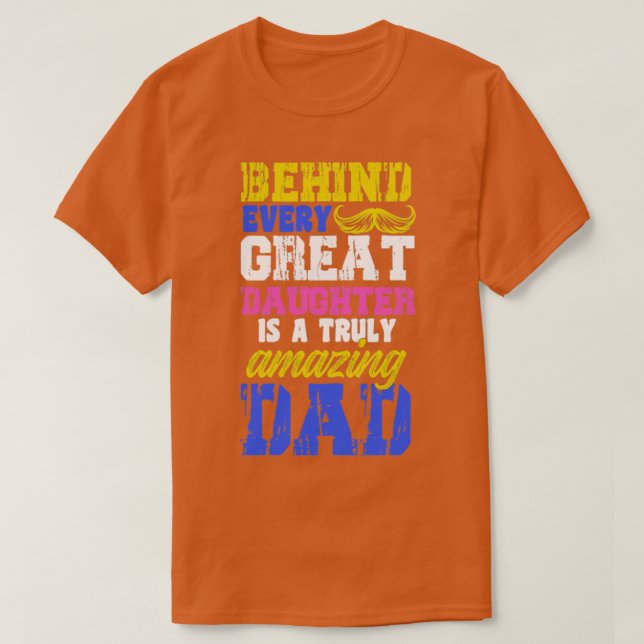 Camiseta La gran hija asombrosa papá padre regalo de hija (Diseño del anverso)