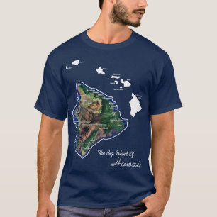 Camiseta La Gran Isla de Hawái con Islas Hawaianas