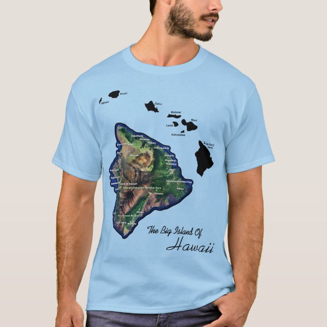 Camiseta La Gran Isla De Hawaii (Anverso)